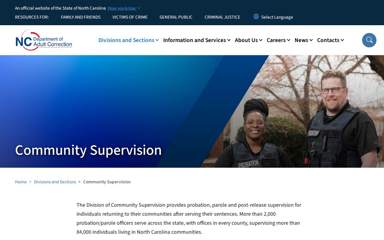 Mayodan criminal records and North Carolina community supervision
