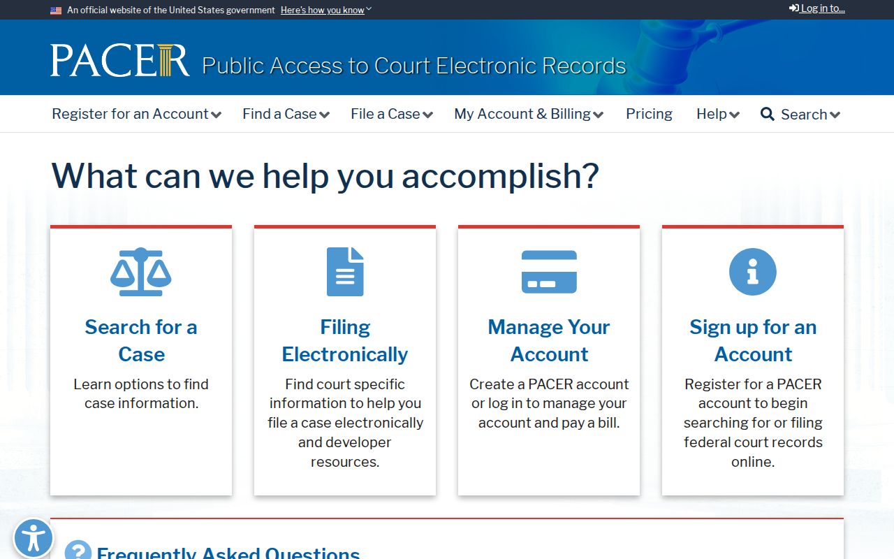 Mayodan criminal records searched through the federal PACER docket system